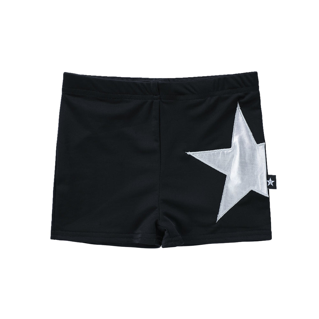 Black & Silver Boys PE Shorts