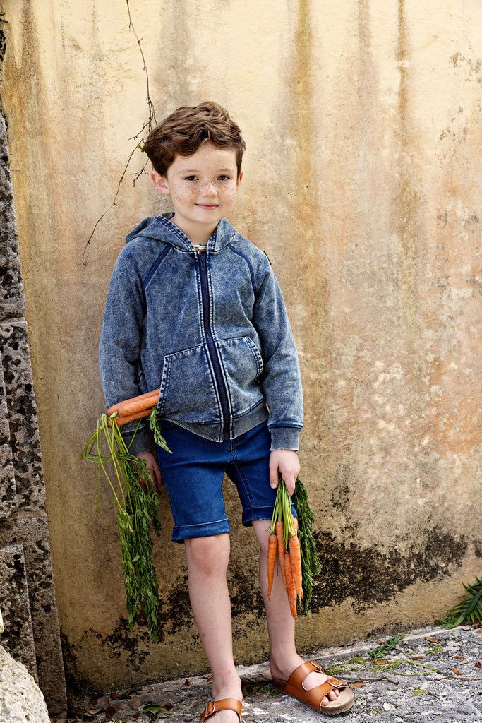 Denim Wash Sweatshirt