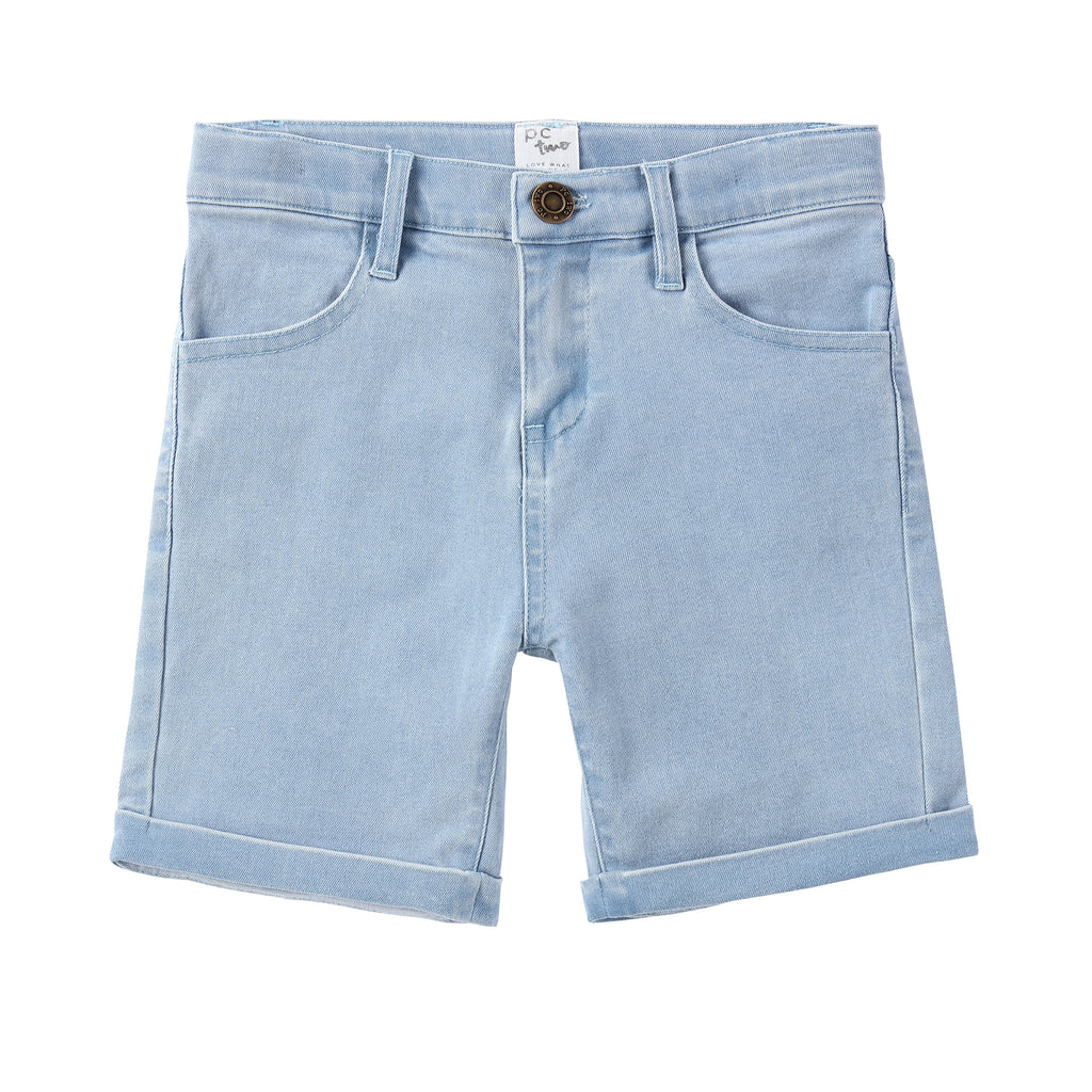 Super Light Blue Denim Shorts