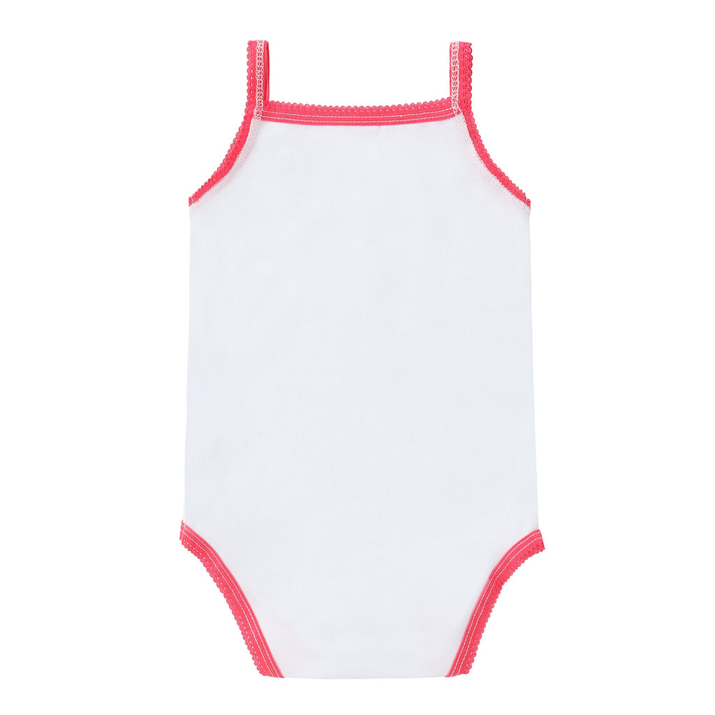 Baby 3pc Bodysuit - White/ Color Trimmed