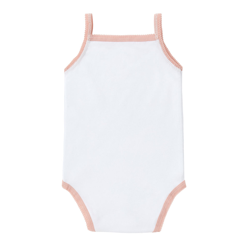 Baby 3pc Bodysuit - White/ Color Trimmed