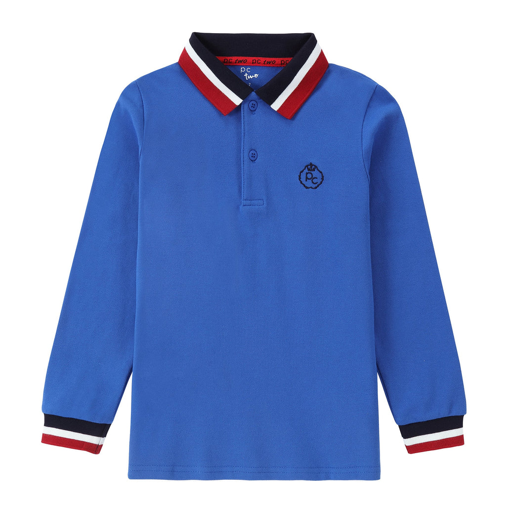 Royal Blue Long Sleeve Polo