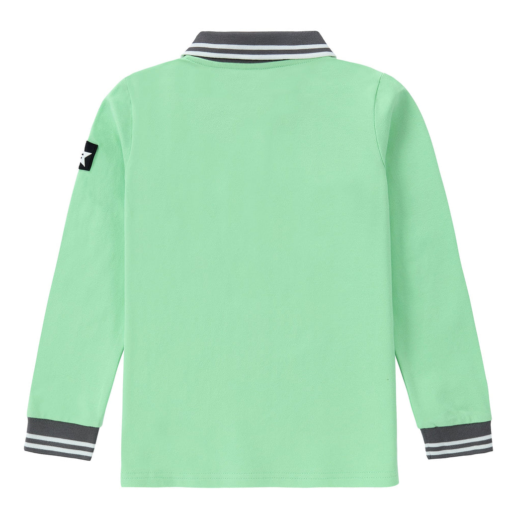 Mint Green Long Sleeve Polo