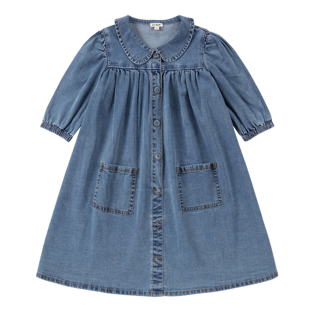 Denim Peter Pan Collar Dress