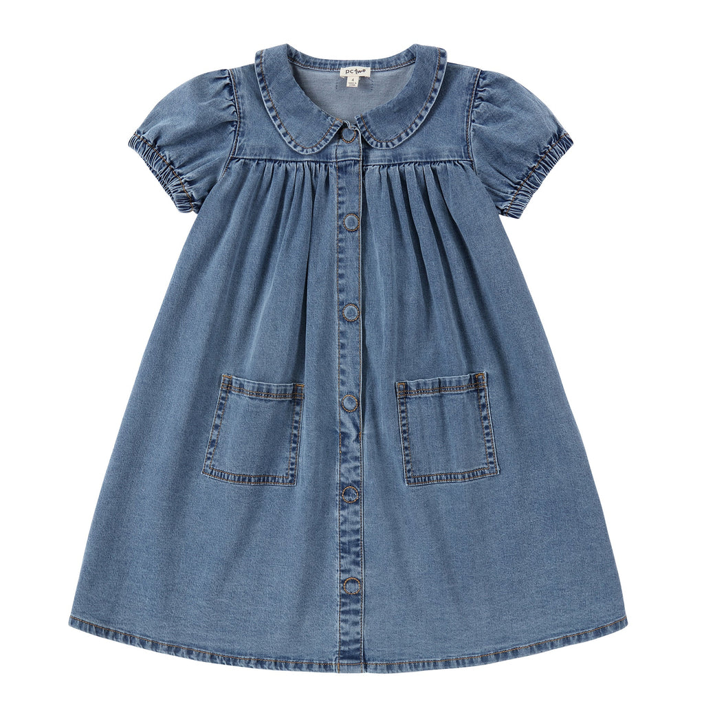 Denim Peter Pan Collar Dress