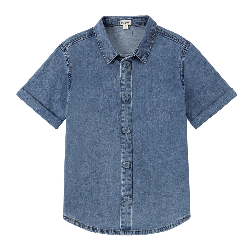 Denim Short Sleeve Shirt