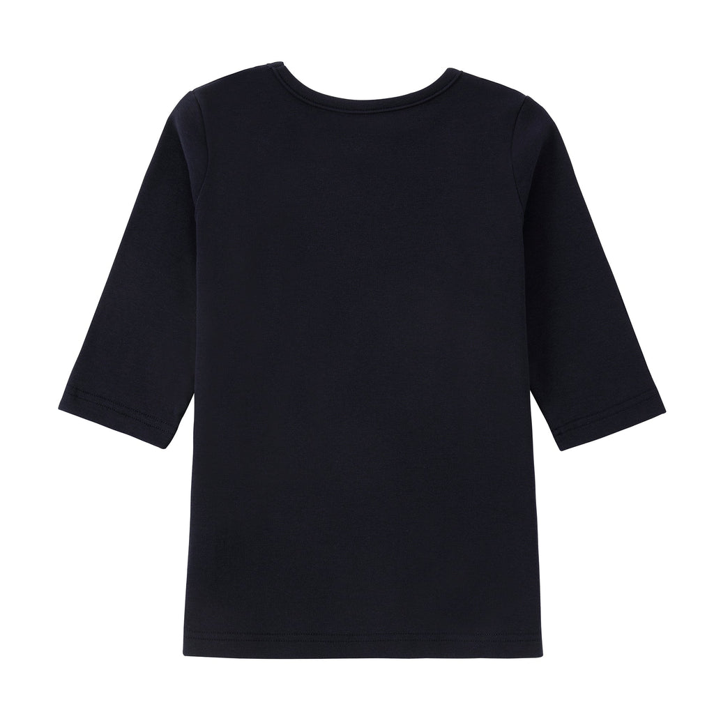 Navy T-Shirt (Matches Navy V-Neck Jumper With Tennis Patch)