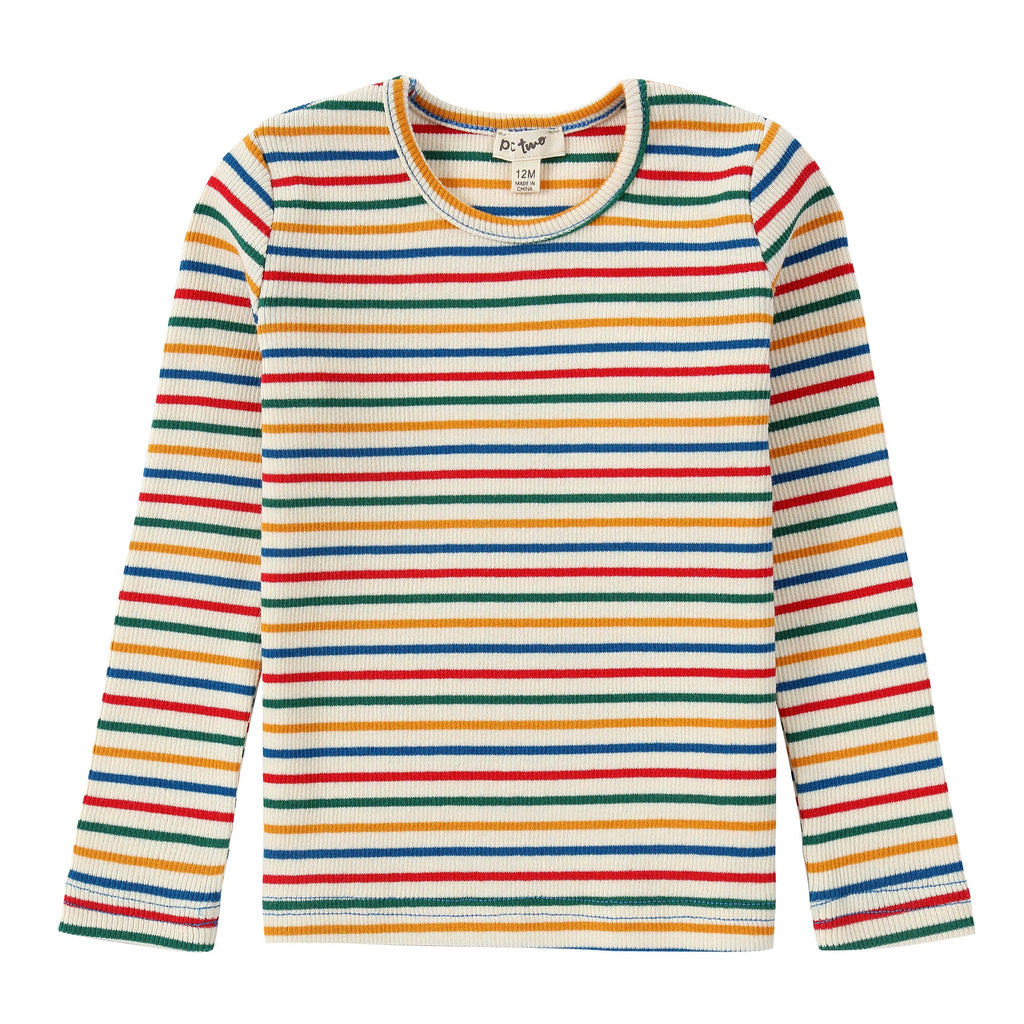 Colorful Stripe Long Sleeve T-Shirt