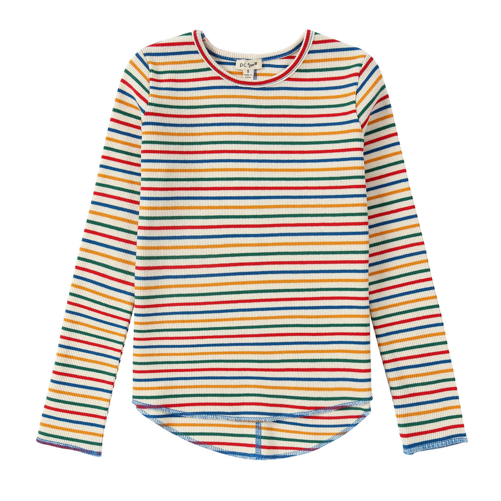 Colorful Stripe Long Sleeve T-Shirt