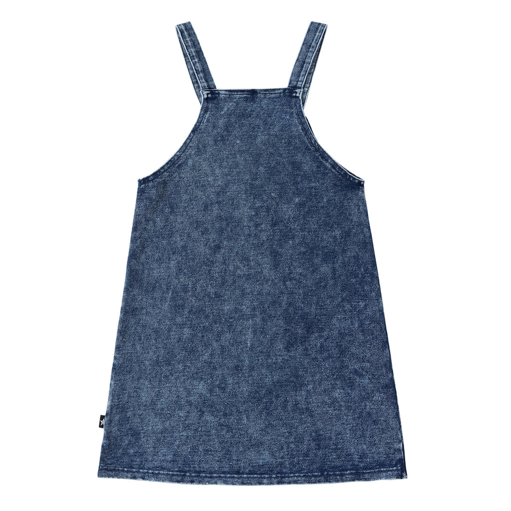 Blue Denim Jersey Jumper With Pocket Detail