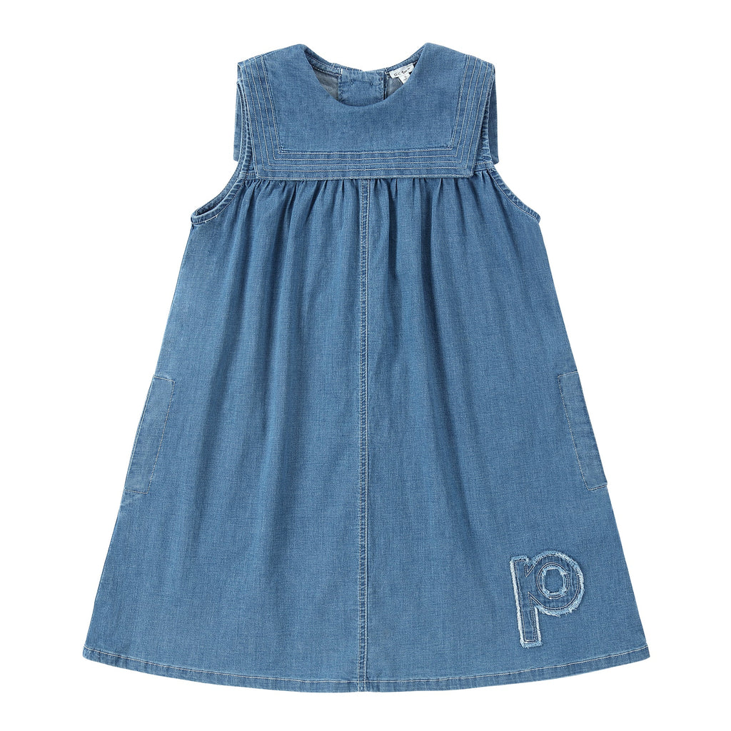 Denim Sailor Collar Jumper