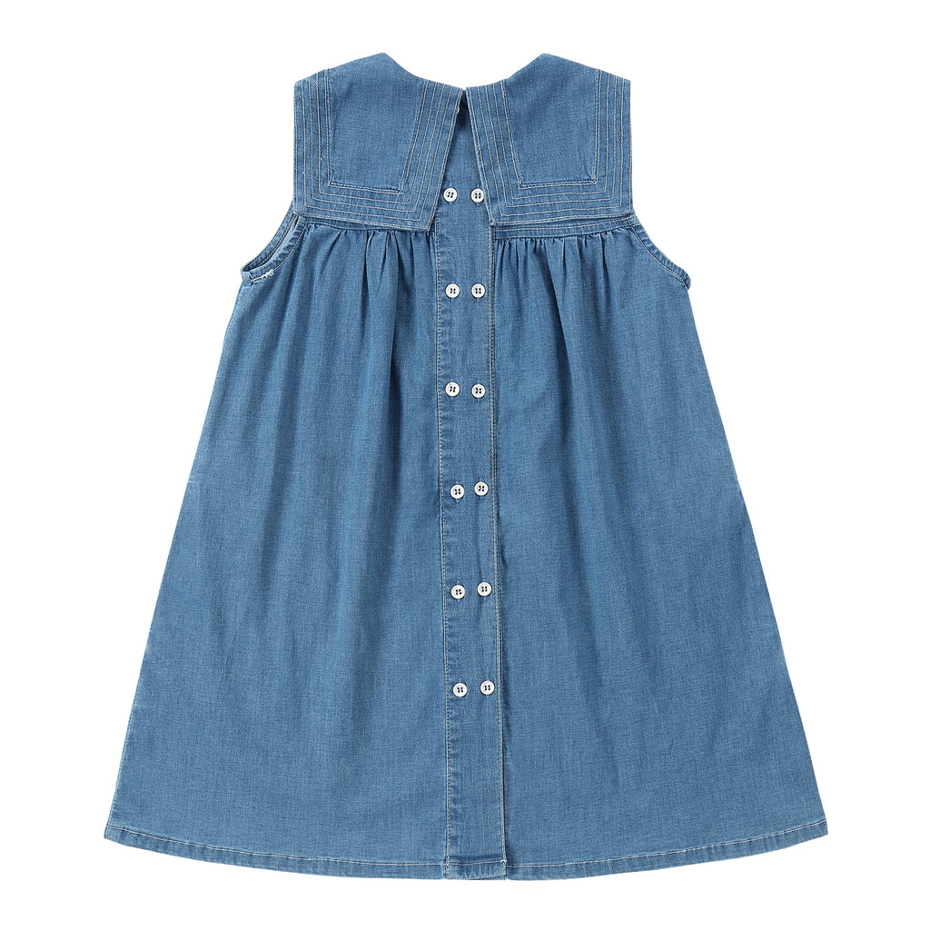 Denim Sailor Collar Jumper