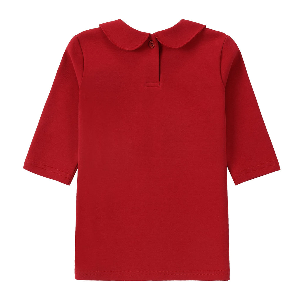 Red Collared T-Shirt With Shoppe Print