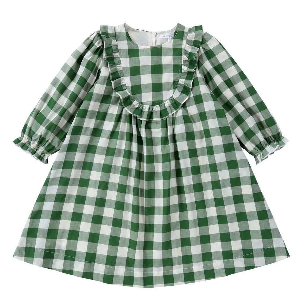 Gingham Dress With Ruffle Detail