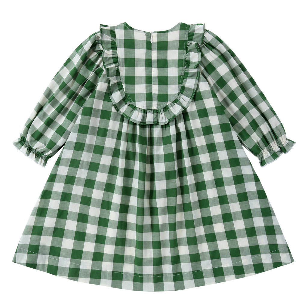 Gingham Dress With Ruffle Detail