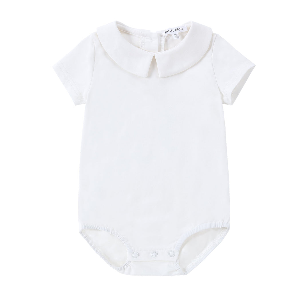 Baby Ivory Collar Romper