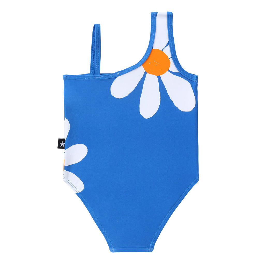 Royal Blue Sunflower Print Bathingsuit