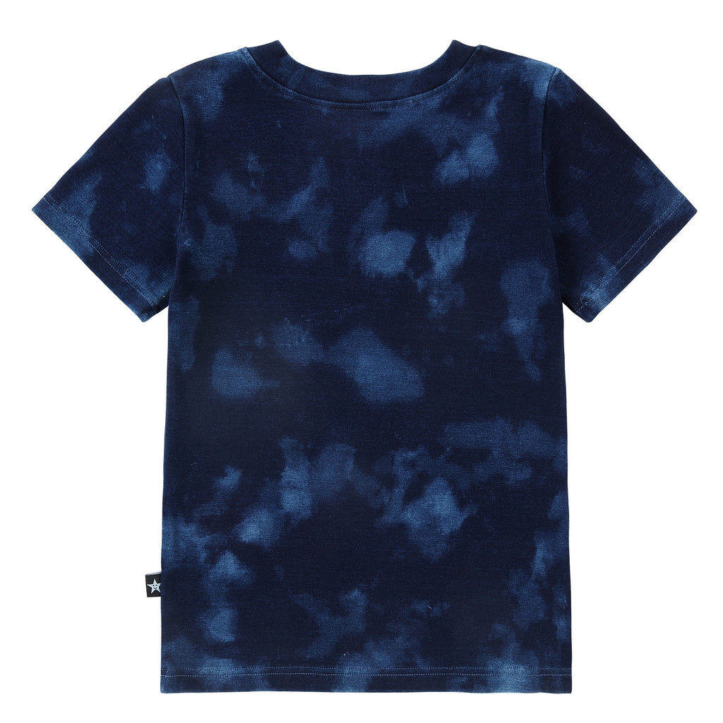 Dark Blue Tie Dye Henley