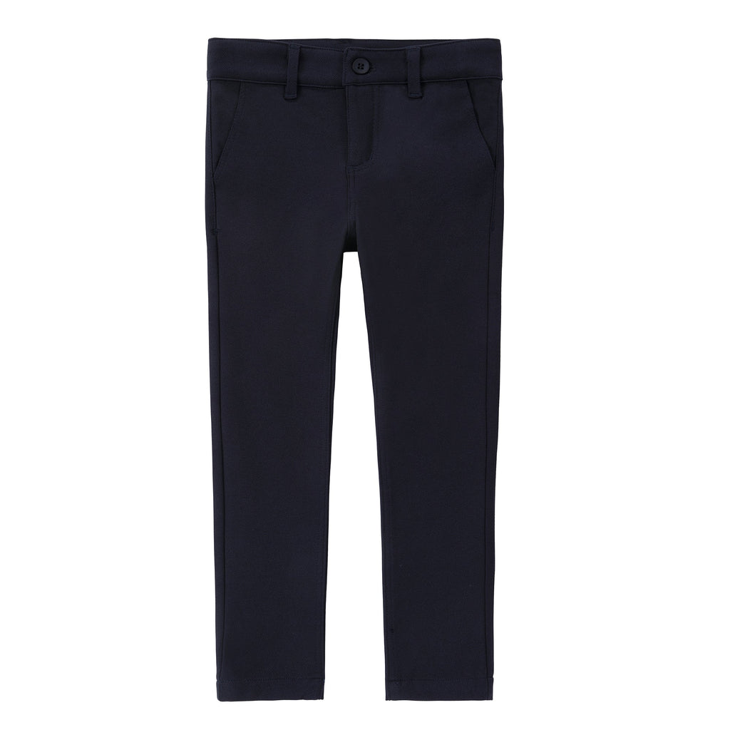 Navy Stretch Pique Pants