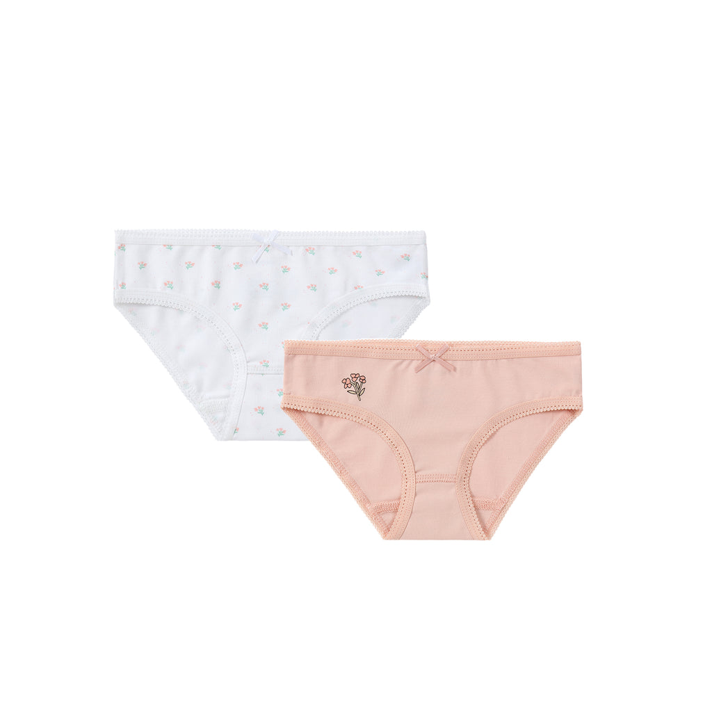 Girl 2pc Panty - Flower