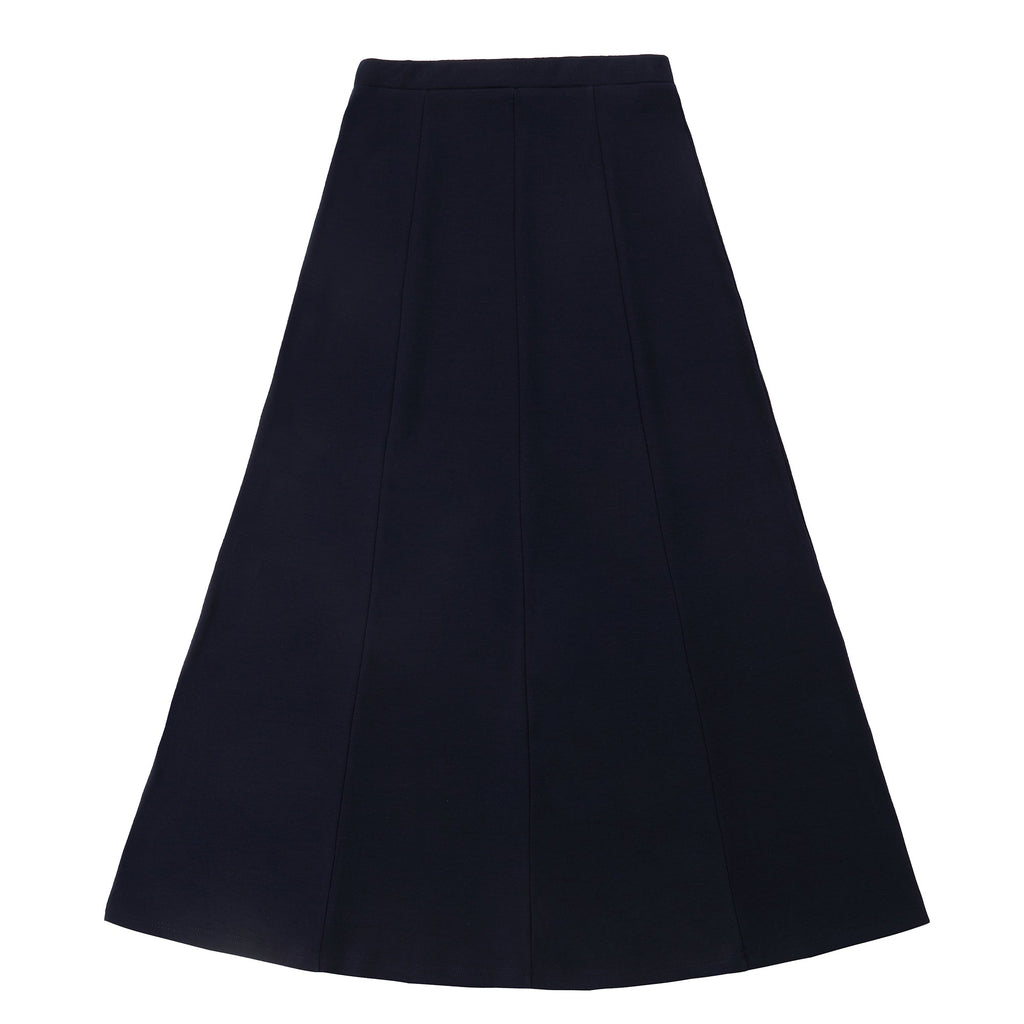 Navy Panel Maxi Skirt