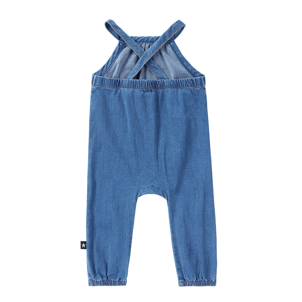 Blue Denim Romper