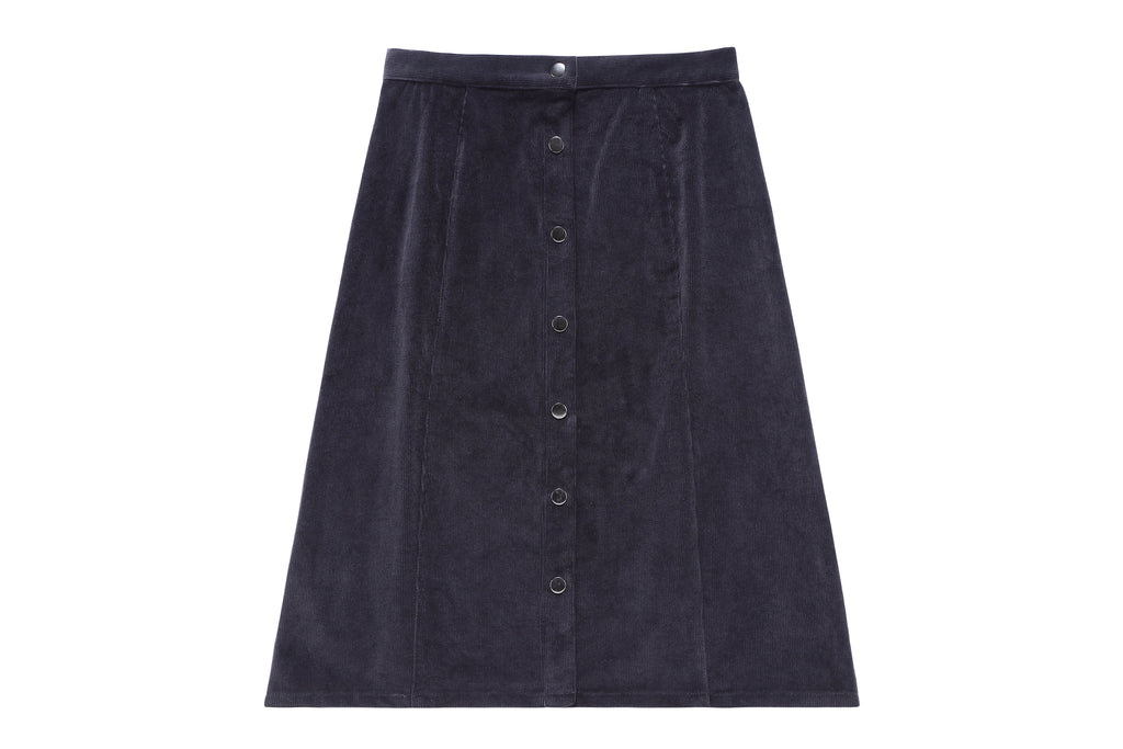 Teens' corduroy skirt in grey