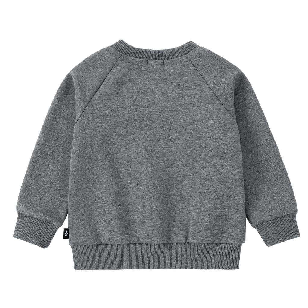 Heather Grey Sweatshirt With Truck Applique