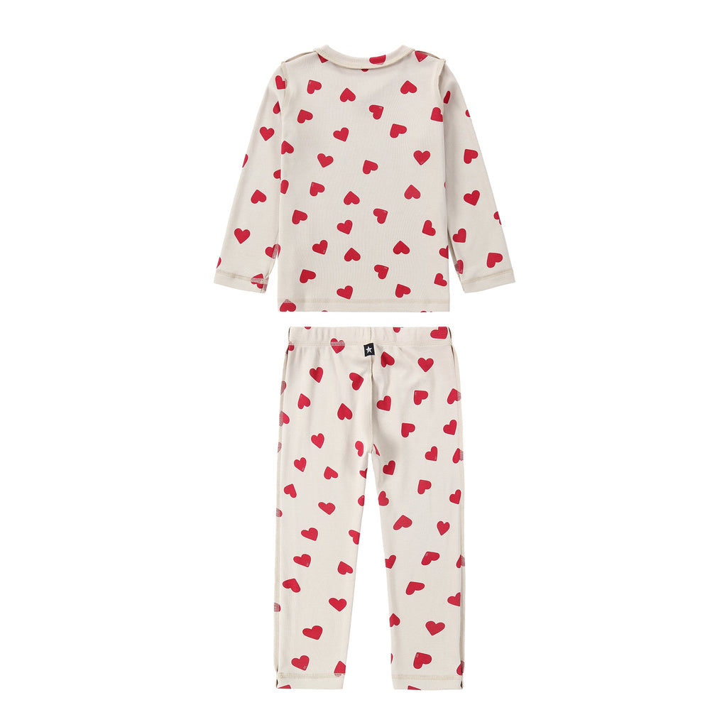 Heart Print V-Neck Pajama