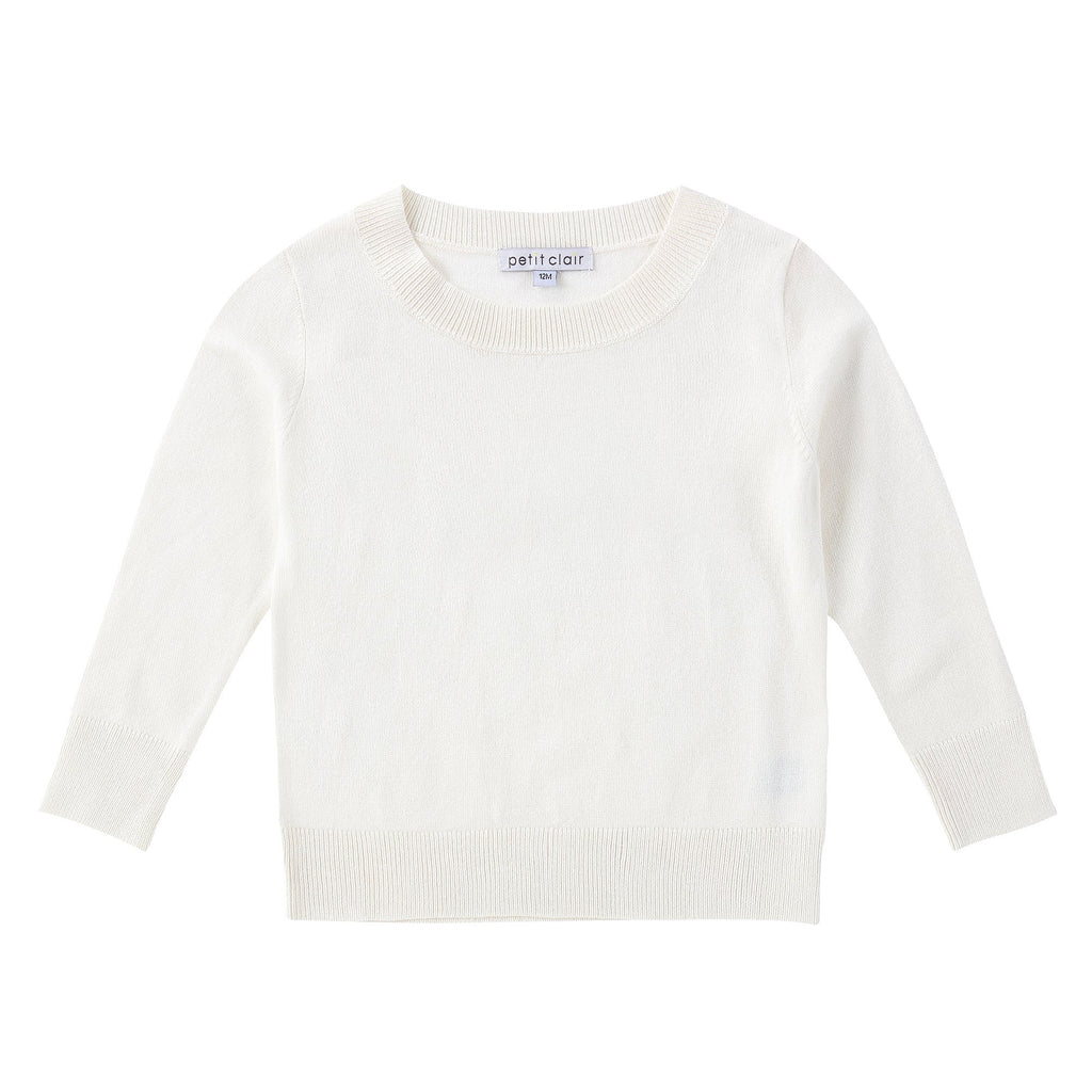 Baby Basic Ivory Sweater