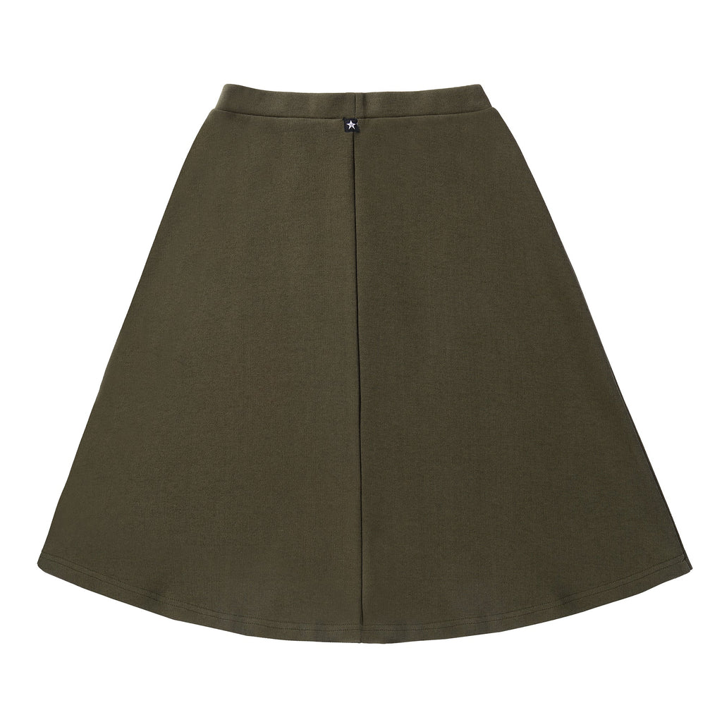 Teens Deep Olive A-line Skirt