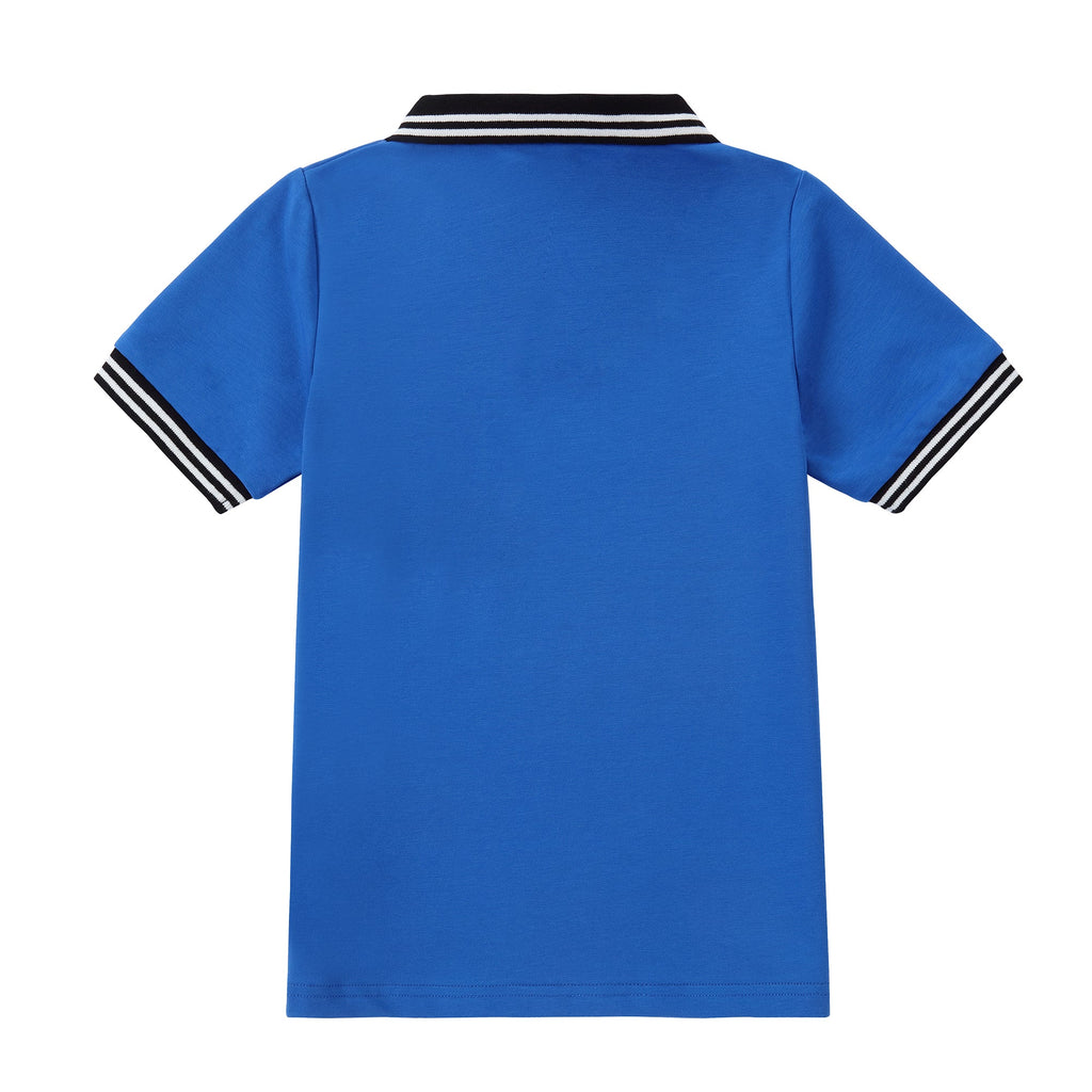 Royal Blue V-neck Polo