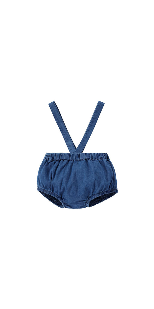 Blue Denim Suspender Bloomer