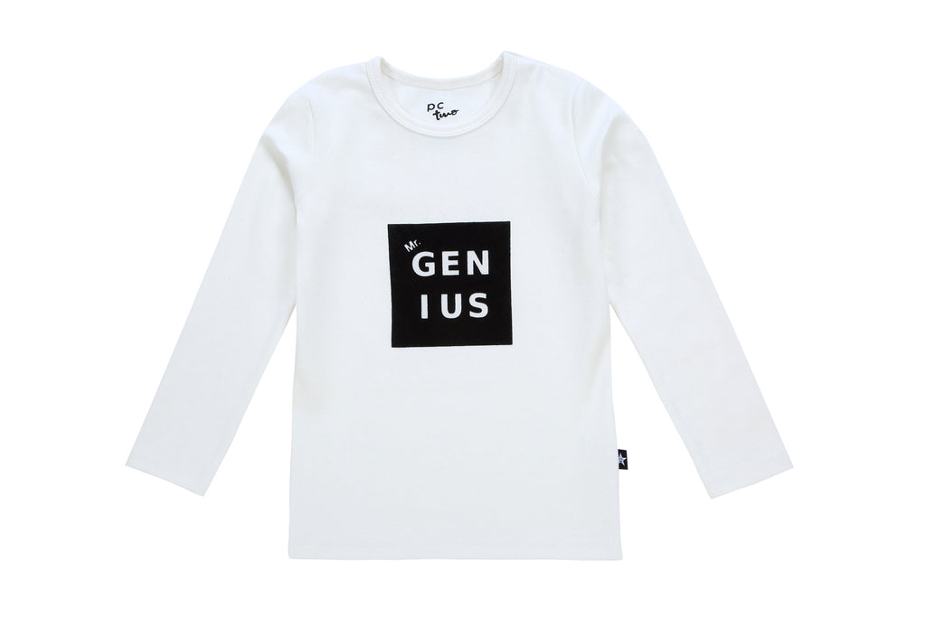 Boys Velvet Mr Genius Tshirt