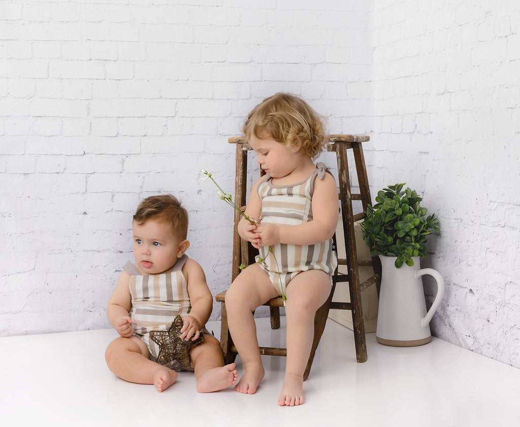 Baby Boys' Cabana Stripe Romper