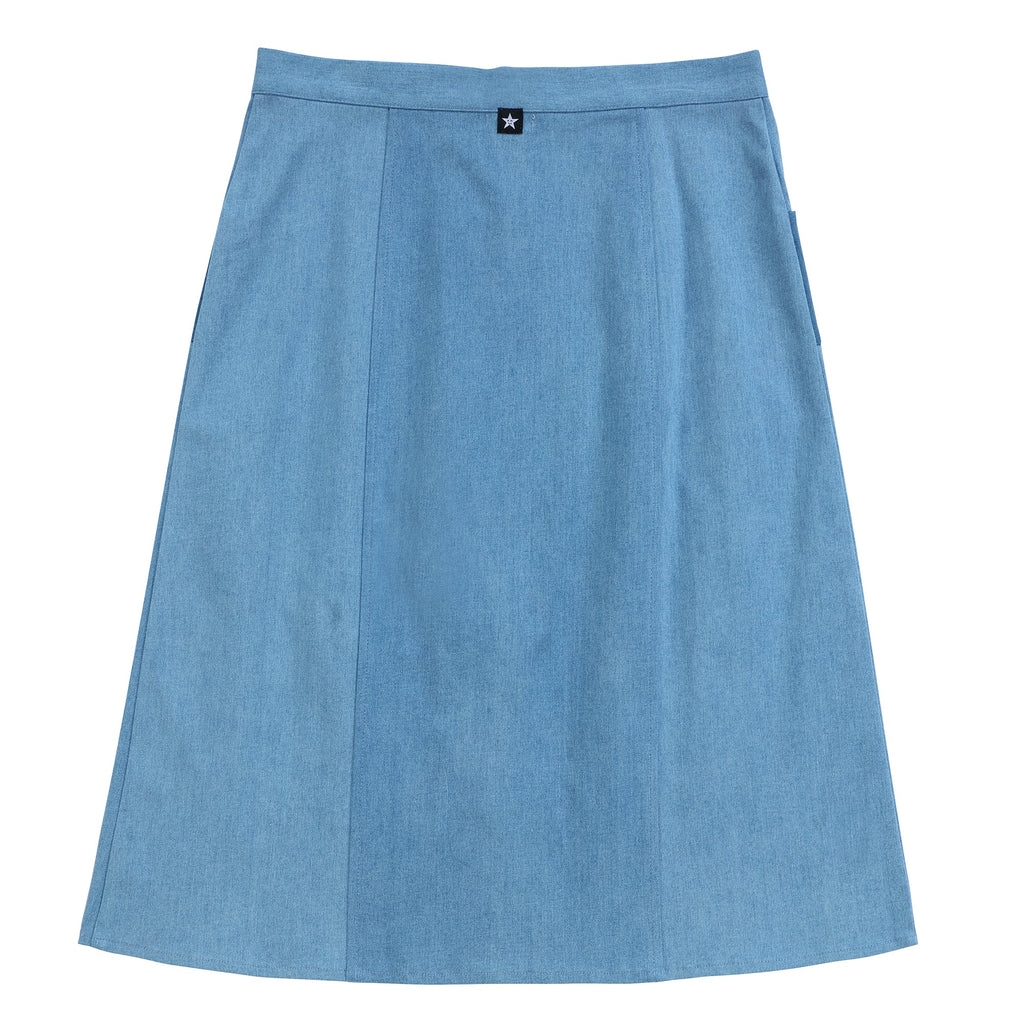 Teens Colorblock Denim Skirt