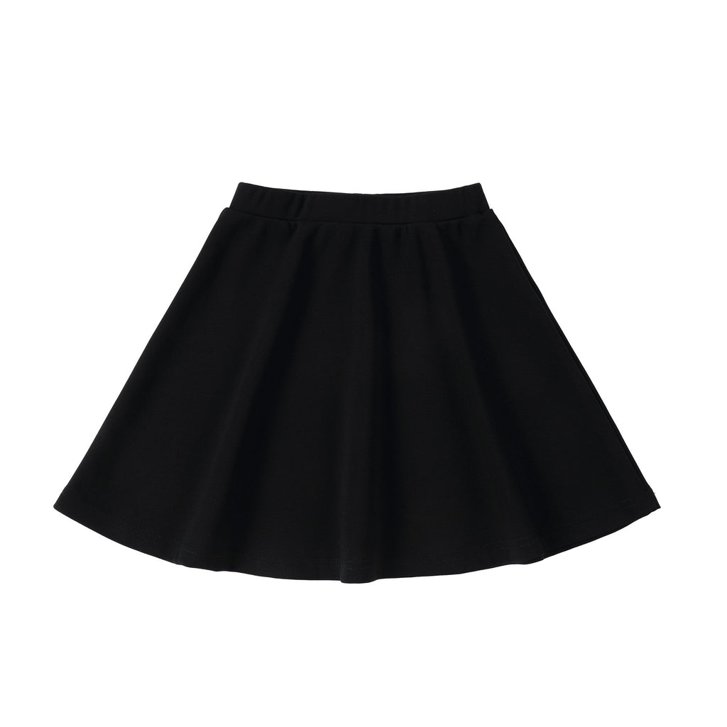 Basic Black Cotton Skirt