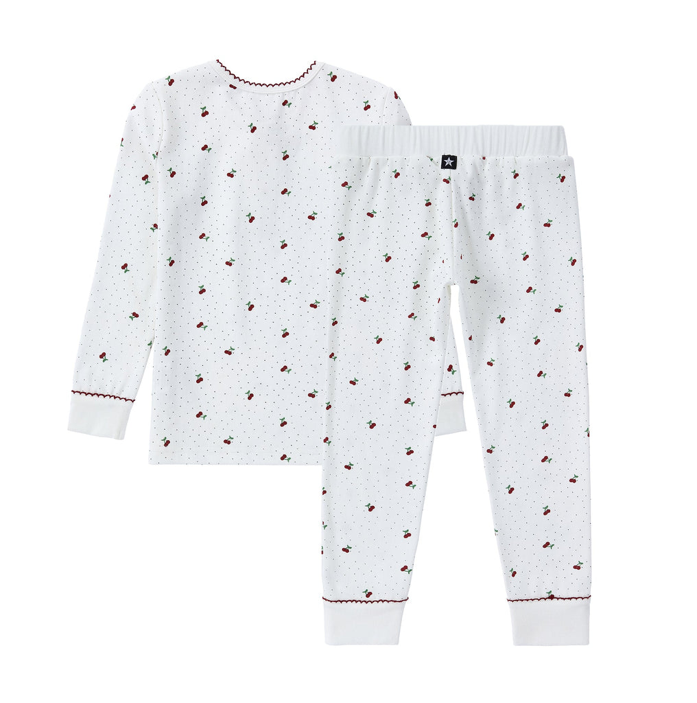 Cherry Printed Henley Pajama