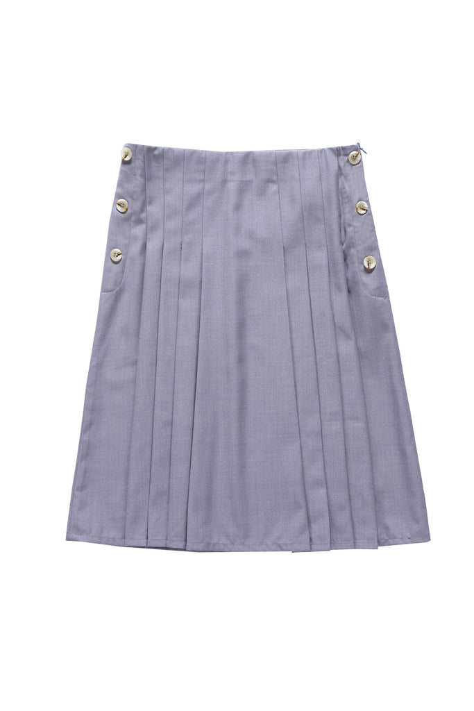 Teens'  Fashion Pleated Skirt in Grey