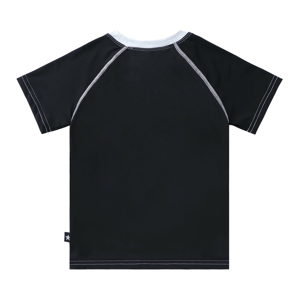 Black and Silver Star Rash Guard